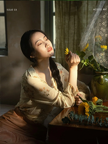 向日葵美女，这一组拍得真的好美呀！