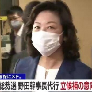野田圣子确认参选日本自民党总裁 候选人增至4人
