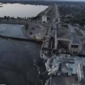 卡霍夫卡水电站大坝受损 逾4万人面临洪水威胁